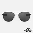 Matte Black & Non-Polarized American Gray Glass Lens