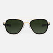 23k Gold & Matte Onyx Inlay & Evergreen Polarized Gradient Nylon Lens