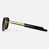 [23k Gold & Matte Onyx Inlay & Evergreen Polarized Gradient Nylon Lens]