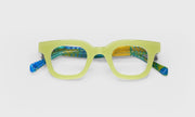 17 - Lime Green Front with Teal and Green Chop Temples