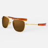 [23k Gold & American Tan Polarized Glass Lens]