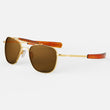 23k Gold & American Tan Polarized Glass Lens