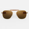 [23k Gold & American Tan Polarized Glass Lens]