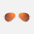 23k White Gold & Sunset Rose Mirror Polarized Nylon Lens