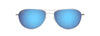 [Blue Hawaii Lenses, Silver Frame]