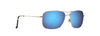 [Blue Hawaii Lenses, Silver Frame]