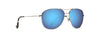 [Blue Hawaii Lenses, Silver Frame]