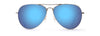 [Blue Hawaii Lenses, Silver Frame]