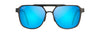 [Blue Hawaii Lenses, Brushed Dark Gunmetal Frame]