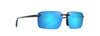 [Blue Hawaii Lenses, Shiny Black With Blue Frame]