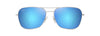 [Blue Hawaii Lenses, Shiny Silver With Blue & Green Frame]