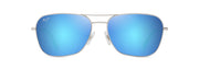 Blue Hawaii Lenses, Shiny Silver With Blue & Green Frame