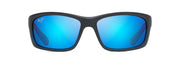 Blue Hawaii Lenses, Matte Translucent Blue Black With Stripe Frame