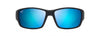 [Blue Hawaii Lenses, Soft Black With Sea Blue And Grey Frame]