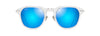 [Blue Hawaii Lenses, Crystal With Silver Frame]