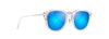 [Blue Hawaii Lenses, Crystal With Silver Frame]