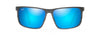 [Blue Hawaii Lenses, Brushed Dark Gunmetal Frame]