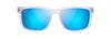 [Blue Hawaii Lenses, Matte Crystal With Dark Grey Tips Frame]