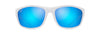 [Blue Hawaii Lenses, White With Navy Rubber Frame]