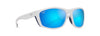 [Blue Hawaii Lenses, White With Navy Rubber Frame]