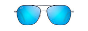 Blue Hawaii Lenses, Dark Navy With Silver Stripe Frame