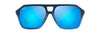 [Blue Hawaii Lenses, Matte Black Fade To Blue Frame]