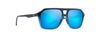 [Blue Hawaii Lenses, Matte Black Fade To Blue Frame]