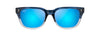 [Blue Hawaii Lenses, Blue To Grey Gradient Frame]