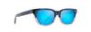 [Blue Hawaii Lenses, Blue To Grey Gradient Frame]