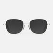 Satin Silver & Coastal Gray Polarized Gradient Nylon Lens