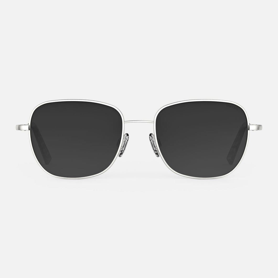 [Satin Silver & Coastal Gray Polarized Gradient Nylon Lens]