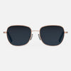 [22k Satin Rose Gold & Slate Polarized Gradient Nylon Lens]