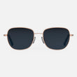 22k Satin Rose Gold & Slate Polarized Gradient Nylon Lens