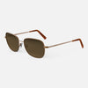 [22k Satin Rose Gold & Slate Polarized Gradient Nylon Lens]