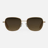 [22k Satin Chocolate Gold & Cape Sand Polarized Gradient Nylon Lens]