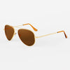 [23k Gold & American Tan Polarized Glass Lens]