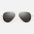 23k Gold & American Gray Polarized Glass Lens