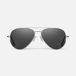 Gunmetal & American Gray Polarized Glass Lens