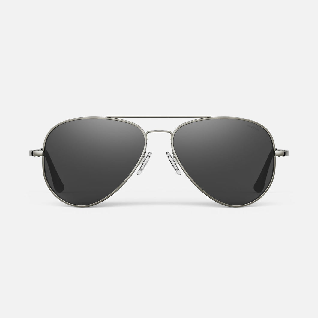 [Gunmetal & American Gray Polarized Glass Lens]