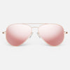 [22k Rose Gold & Rose Gold Polarized Mirror Nylon Lens]