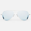 [23k White Gold & Blue Hydro Non-Polarized Glass Lens]