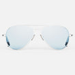 23k White Gold & Blue Hydro Non-Polarized Glass Lens