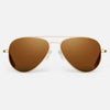 [23k Gold & American Tan Polarized Glass Lens]