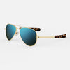 [23k Gold & Cobalt Polarized Glass Lens]