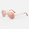 [22k Rose Gold & Rose Gold Polarized Mirror Nylon Lens]