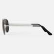 Matte Chrome & American Gray Polarized Glass Lens