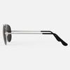 [Matte Chrome & American Gray Polarized Glass Lens]