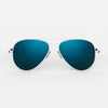 [23k White Gold & Cobalt Polarized Glass Lens]