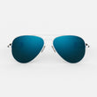 23k White Gold & Cobalt Polarized Glass Lens