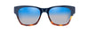 [Dual Mirror Blue To Silver Lenses, Navy With Tortoise Frame]